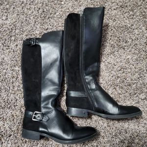 Liz Claiborne Black Heeled Boots